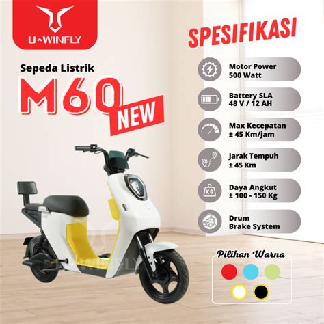 Sepeda Listrik UWINFLY M60, Ini Harga dan Spesifikasi