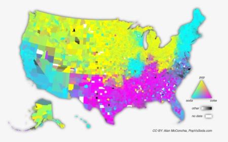 Pop Vs Soda Map, HD Png Download - kindpng