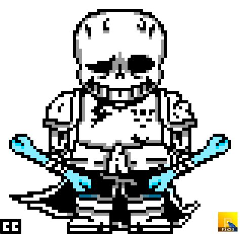 Underswap Distrust Phase 2: Sans Sprite V2 by CooperClimbArt on DeviantArt