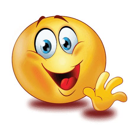 Greeting Emoji, Friendly, Smile, Welcome, Wave PNG