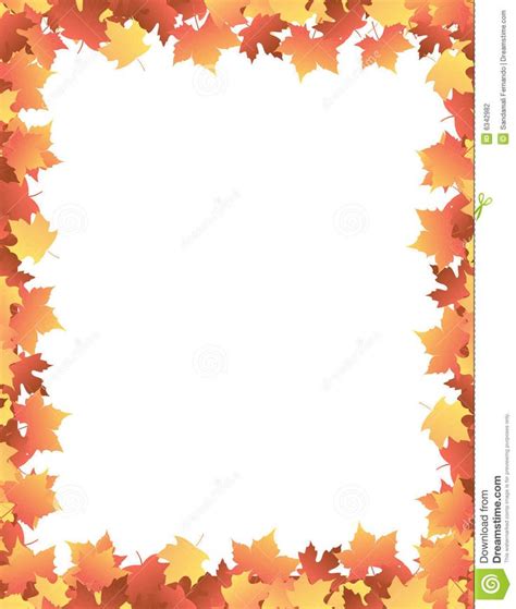 Free Printable Fall Leaf Borders