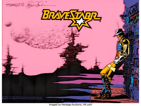 BraveStarr Publicity Cel Signed by Lou Scheimer (Filmation, 1988 ...