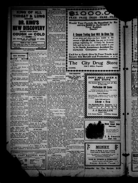 Cooper Review. (Cooper, Tex.), Vol. 30, No. 18, Ed. 1 Friday, April 30 ...