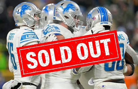 Detroit Lions Sold Out Season Tickets For The 1st Time in History