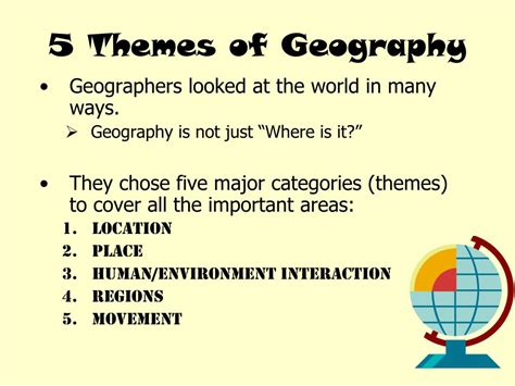 PPT - 5 Themes of Geography PowerPoint Presentation, free download - ID ...