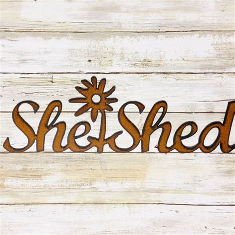 Wooden She Shed Sign She Shed Rules Sign Hanging Craft Room - Etsy