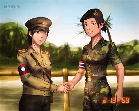 ArtStation - Peace Talks Thai-Laos Border War