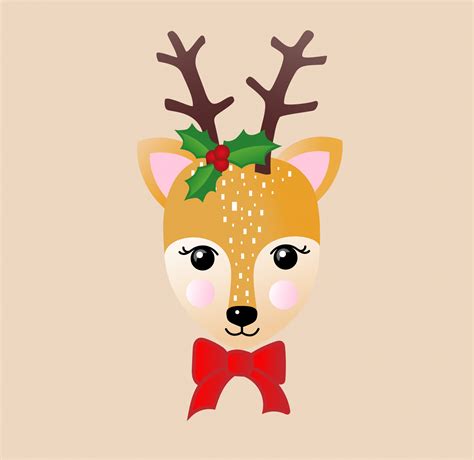 Christmas Reindeer Illustration Free Stock Photo - Public Domain Pictures