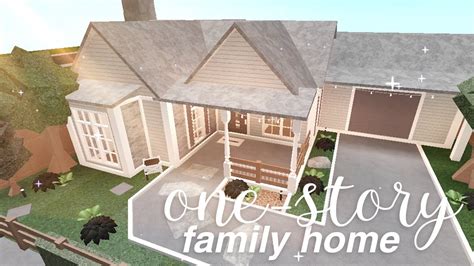 Bloxburg: One-story Family Home | House Build - YouTube