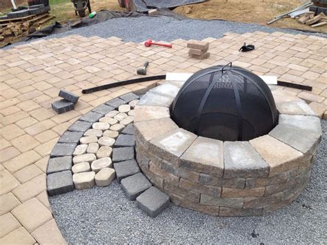 Techo Bloc Valencia fire pit with double Hera onyx black & antiqa ...