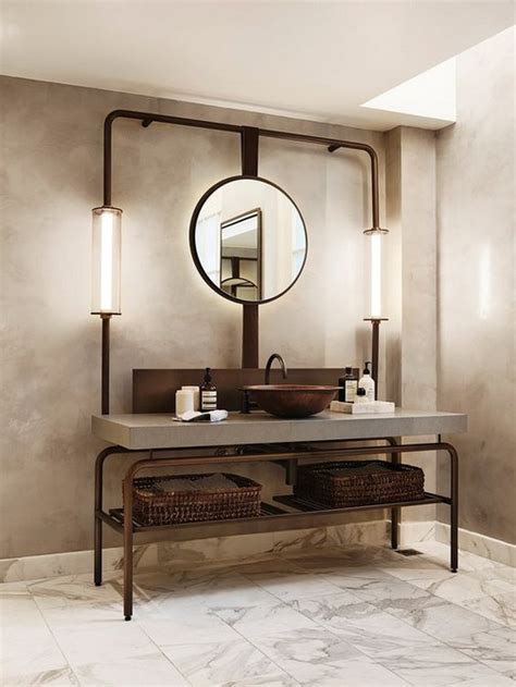 10 lighting designs for your Industrial bathroom