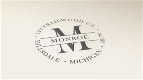 Monogram Address Stamps - theStampmaker.com