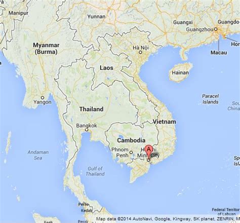 Ho Chi Minh City on Map of Vietnam - World Easy Guides