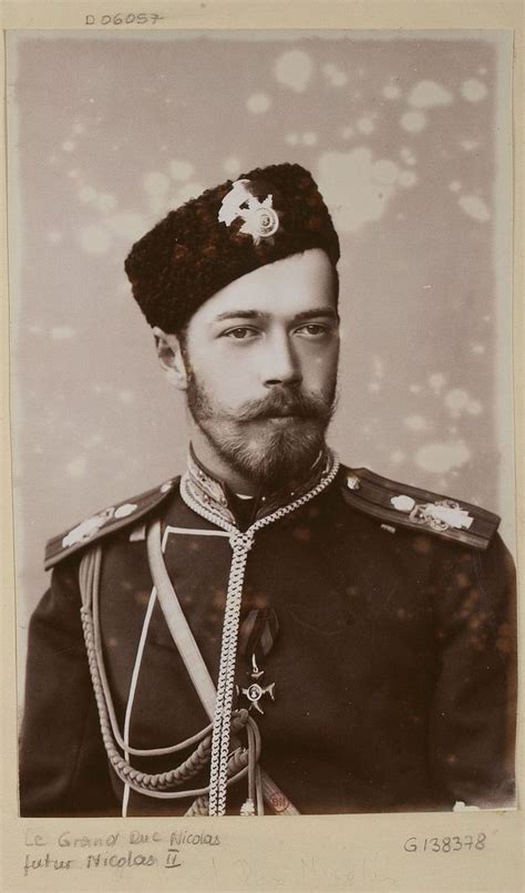 Nicholas II of Russia as Tsarevich in 1892 | Army fashion, Tsar ...