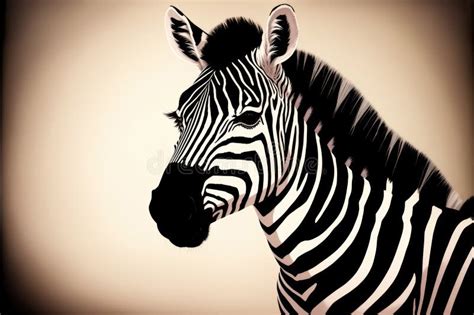 Modern Colored Zebra Digital Drawing. Colorful Magic Zebra Horse ...