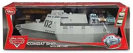 Disney Pixar Cars 2 Combat Ship with Die cast Playset - ToyWiz