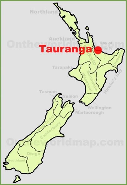 Tauranga Maps | New Zealand | Detailed Maps of Tauranga