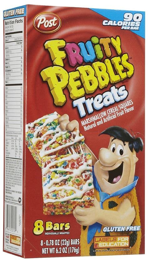 Buy Post Fruity Pebbles & Marshmallow Cereal Bar Treats (Pack of 3) 8 ...