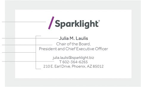 Sparklight Brand Guidelines | Business Cards