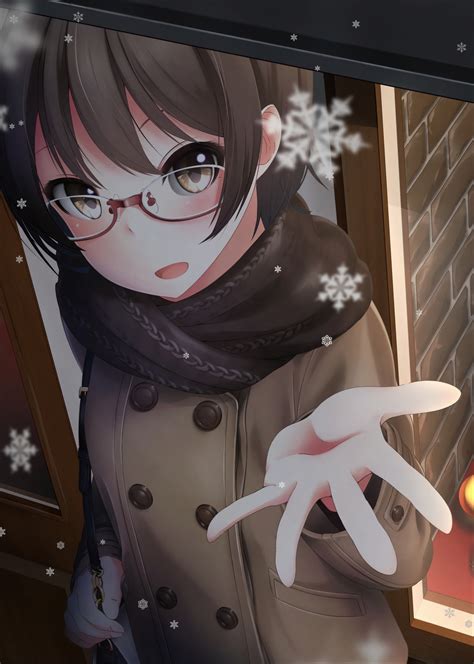 Anime Girl With Glasses And Mask - MAXIPX