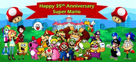 Super Mario 35th Anniversary by VG805SMASHBROS on DeviantArt