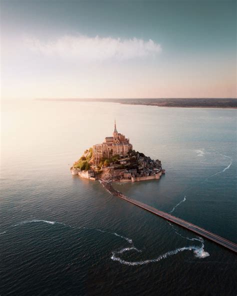 Mont Saint-Michel [drone], France