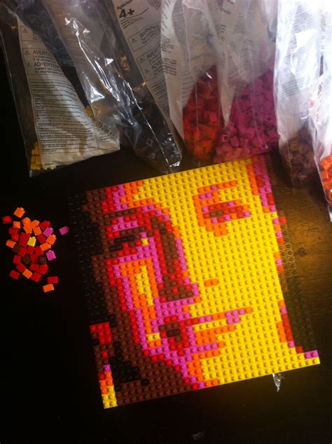 1x1 brick Lego portrait | Lego portrait, Lego, Lego brick