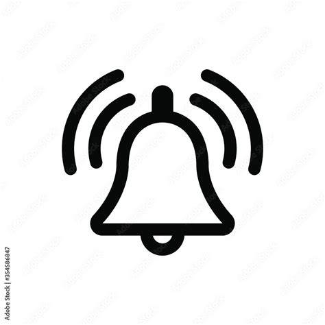 Bell icon vector. Notification symbol for your web site design, logo ...