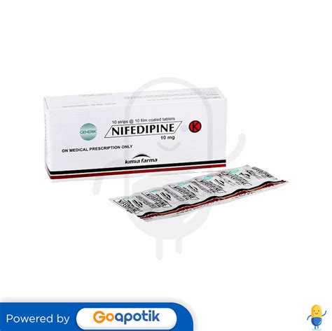 NIFEDIPINE KIMIA FARMA 10 MG TABLET - Kegunaan, Efek Samping, Dosis dan ...