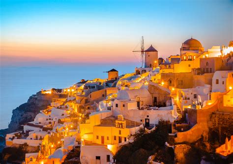 Oia at Sunset Santorini Sunset at Oia Santorini | Etsy