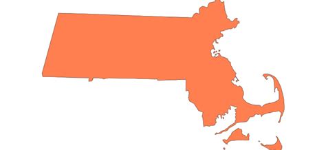 Massachusetts State Outline | SVG and PNG Download