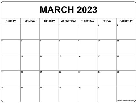 Free Printable Monthly Calendar March 2023 – Get Calendar 2023 Update