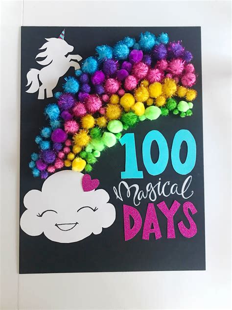 100 days of school Rainbow theme | 100th day of school crafts, School ...