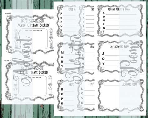 Advent Acrostic Poems, Advent Printable Activity, Advent, Catholic ...