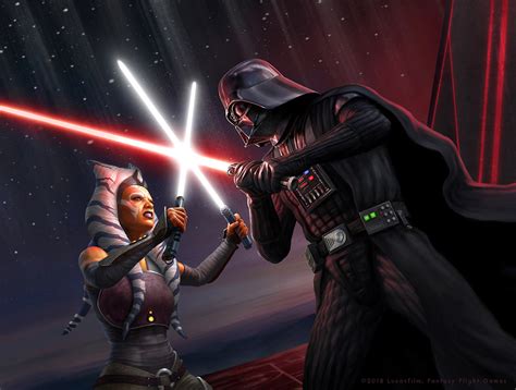 ArtStation - Vader vs Ahsoka