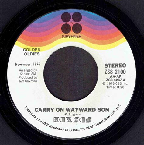 Kansas (2) - Carry On Wayward Son (Vinyl) at Discogs