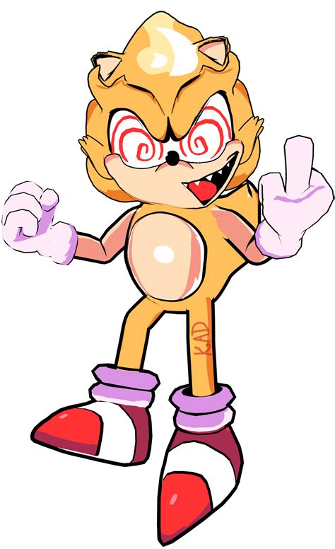 FNF Fleetway Super Sonic Render by KingAngryDrake on DeviantArt