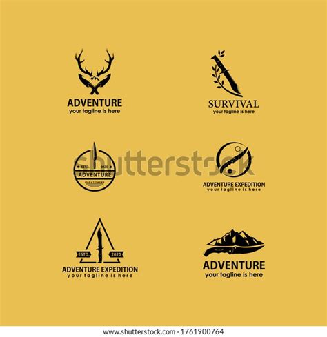 Vintage Retro Survival Logo Design Vector Stock Vector (Royalty Free ...