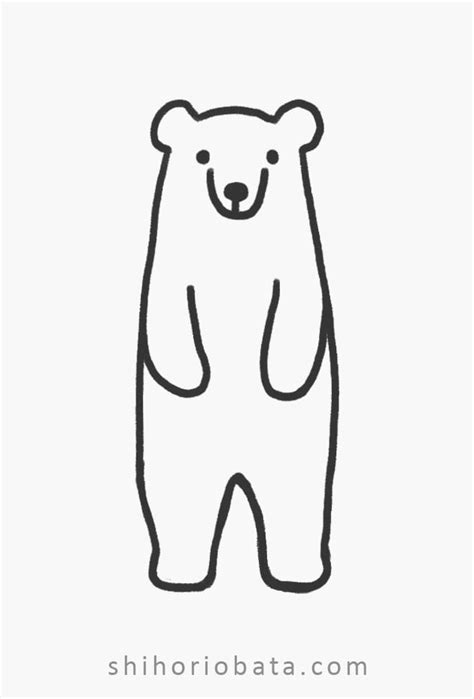 25 Cute Easy Bear Drawing Ideas