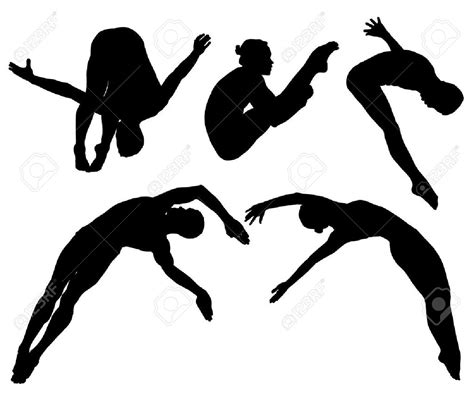 diving silhouettes - Google Search | Silhouette vector, Diving ...