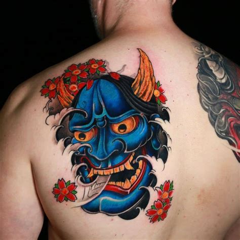 Überleben Schurke Antenne japanese mask tattoo Permanent Mach es gut ...