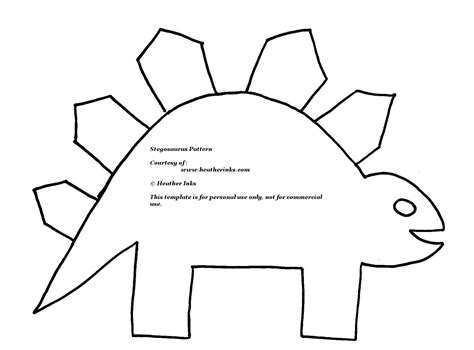 Stegosaurus Outline - Cliparts.co