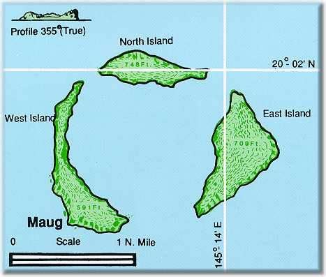 Maug Islanads | West island, Marianas trench, North island