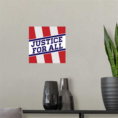 Justice For All Poster Art Print, Home Decor | eBay