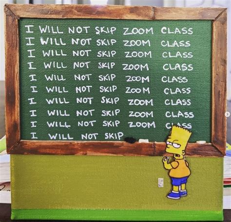 Bart Simpson Chalkboard Gif