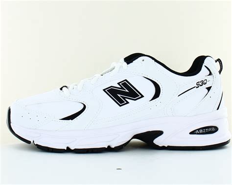 New Balance 530 cuir Blanc noir