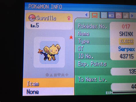 (First shiny) Found a shiny Shinx to start me off in platinum :D : r ...