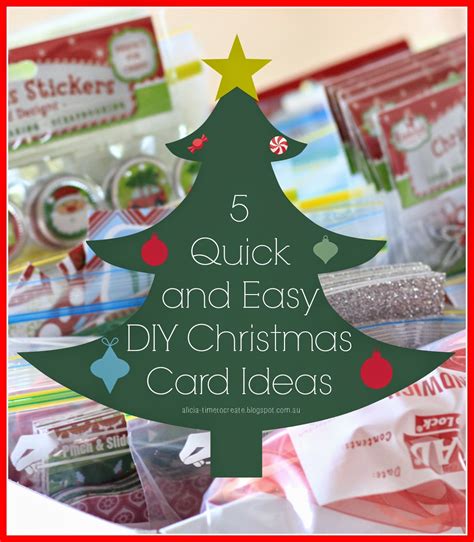 Time to Create ...: 5 Quick and Easy DIY Christmas Card Ideas