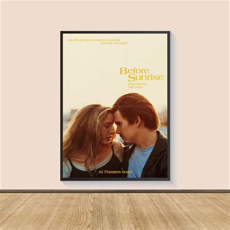 Before Sunrise Movie Poster Print, Canvas Wall Art, Room Decor, Movie ...