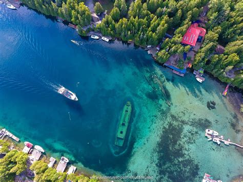 Droned The Shipwrecks in Tobermory Ontario last weekend. | Aerial ...